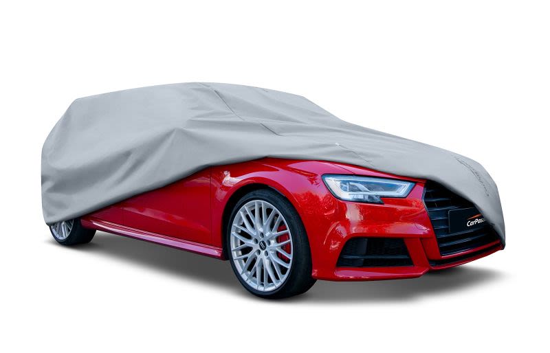 Bilöverdrag Protective tarpaulin, fits: road vehicle, size: M, colour:Grey,