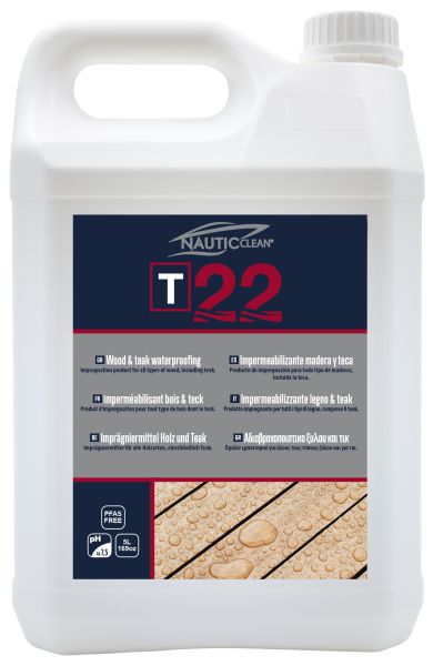 NAUTIC CLEAN 22 Wood & Teak Waterproofing 5L – impregnering för teak och träytor