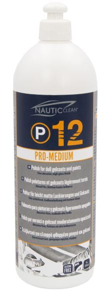NAUTIC CLEAN 12 Polish Pro Medium 1L – polermedel för båtens skrov