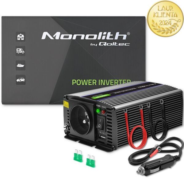 Spänningsomvandlare QOLTEC Monolith 600 MS Wave 12V / 230V