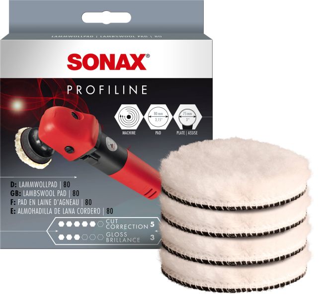 SONAX Sheep Wool Pad – professionell polerull i ull