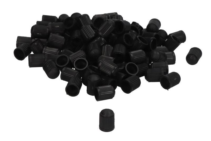 PROFITOOL Ventilmuttrar för däckventiler – Svarta plastmuttrar (100-pack)