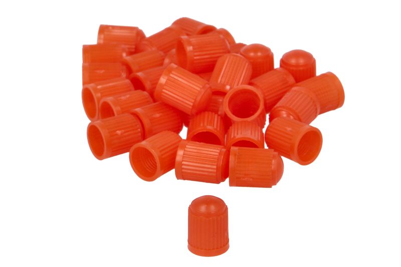 PROFITOOL Ventilmuttrar för däckventiler – Röda plastmuttrar (100-pack)