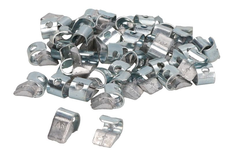 PROFITOOL Slagvikter 5 g för aluminiumfälgar – Silverfärgade balanseringsvikter i bly (100-pack)