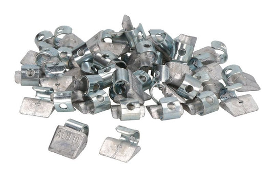 PROFITOOL Slagvikter 10 g för aluminiumfälgar – Silverfärgade balanseringsvikter i bly (100-pack)