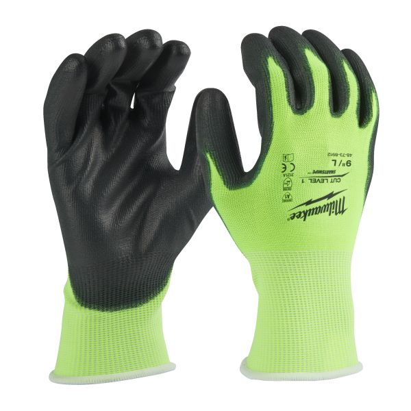 Skärskyddshandskar MILWAUKEE Hi-Vis Cut A strl. 9/L