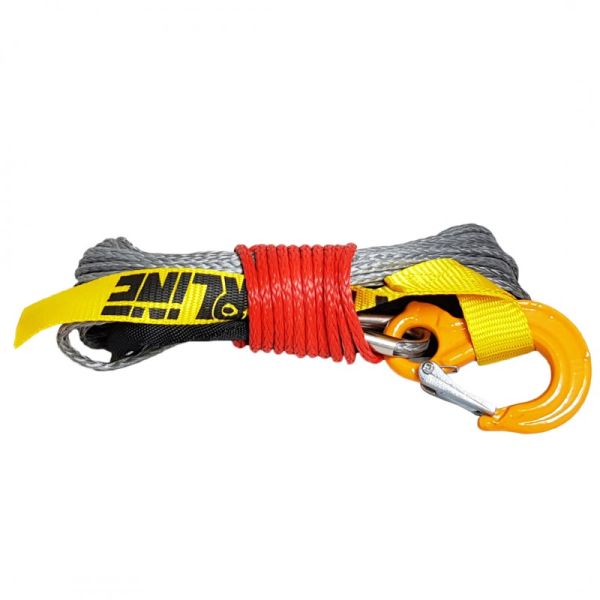 Syntetisk bogserlina POWERLINE 15 m 2,9 t (med krok)