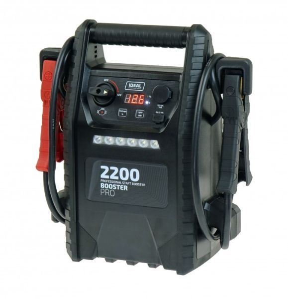 IDEAL BOOSTER 2200 PRO 12V – professionell startbooster 2200A