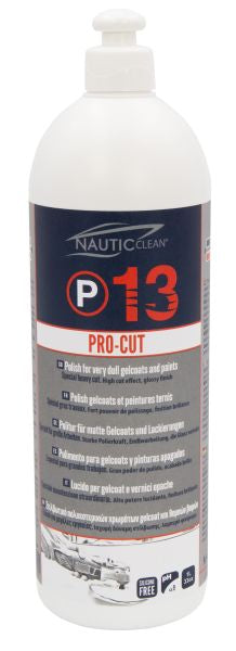 NAUTIC CLEAN 13 Polish Pro Cut 1L – grovt polermedel för båtens skrov