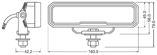 OSRAM LEDriving WL VX150-WD 6 LED 15W – 1500 lm, IP6K8/IP6K9K, 12/24V