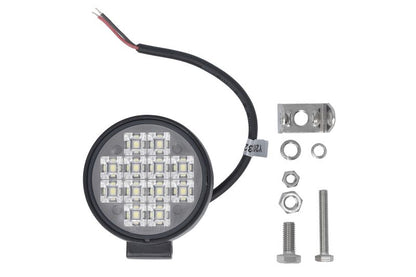VIGNAL LED Arbetslampa 12 LED 12W – 1000 lm, Rund, Flood, IP68, 9/12/24/32V