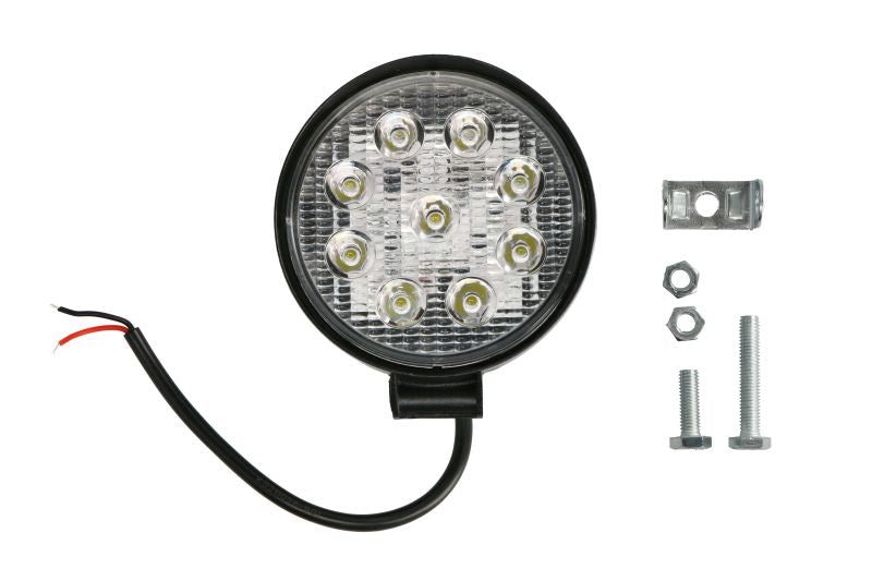 TRUCKLIGHT LED Arbetslampa 9 LED 27W – Rund 2160 lm, IP68, 10–30V