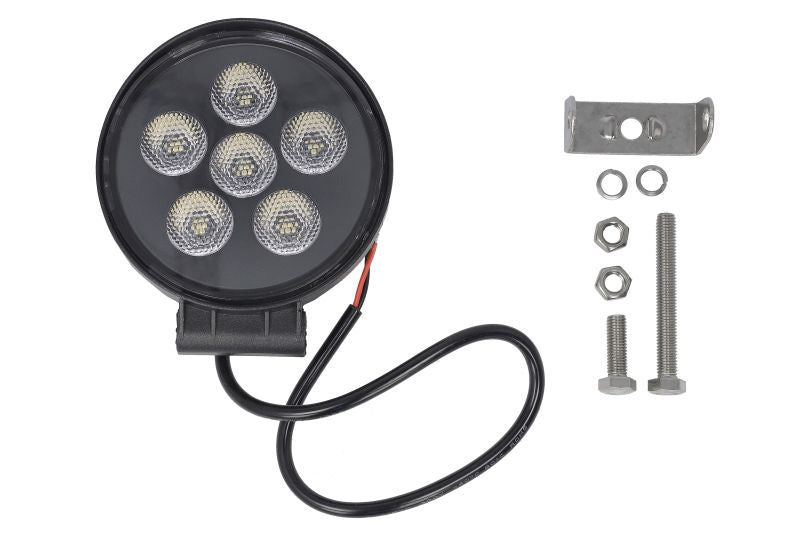 TRUCKLIGHT LED Arbetslampa 6 LED 15W – 1200 lm, Rund, IP68K, 12/24/30V