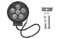 TRUCKLIGHT LED Arbetslampa 6 LED 15W – 1200 lm, Rund, IP68K, 12/24/30V