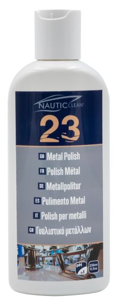NAUTIC CLEAN 23 Metal Polish 250 ml – metallpolish för båt och marina applikationer